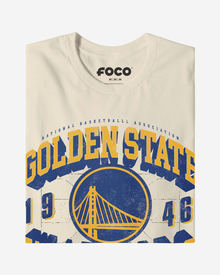 Golden State Warriors Court Arched Wordmark T-Shirt FOCO S - FOCO.com