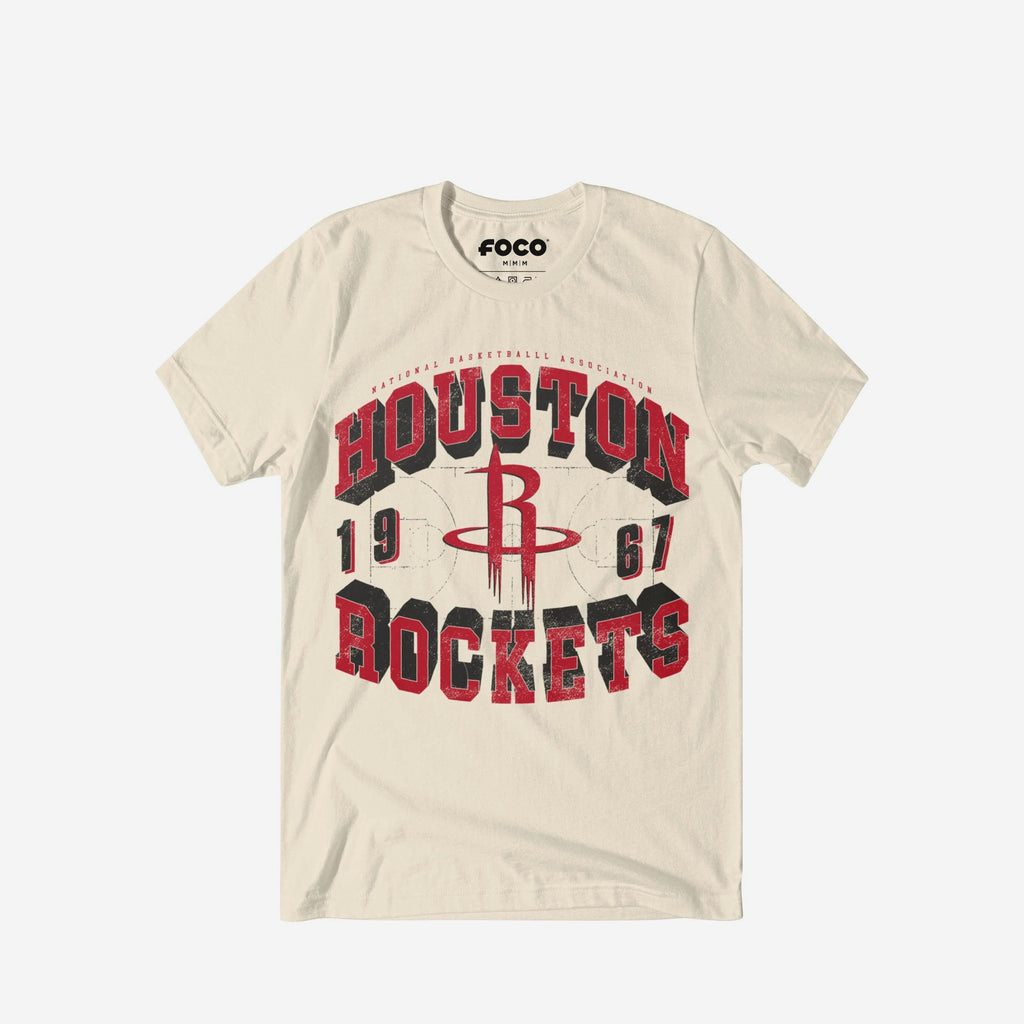 Houston Rockets Court Arched Wordmark T-Shirt FOCO S - FOCO.com