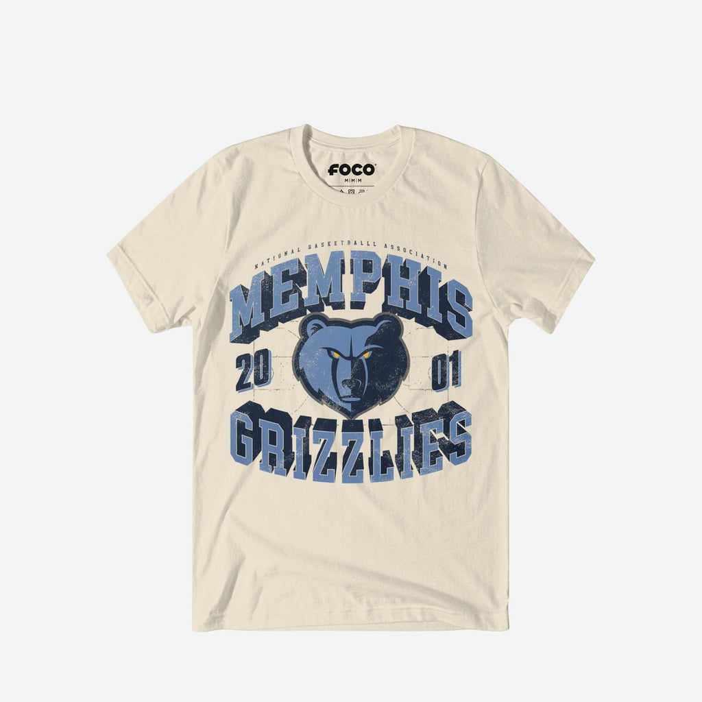 Memphis Grizzlies Court Arched Wordmark T-Shirt FOCO S - FOCO.com