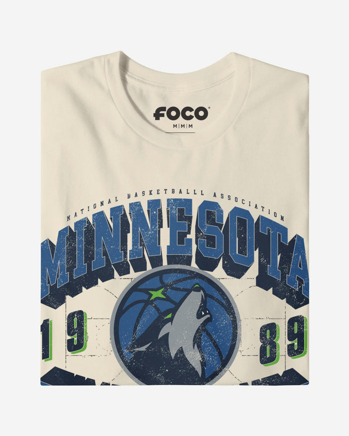 Minnesota Timberwolves Court Arched Wordmark T-Shirt FOCO S - FOCO.com