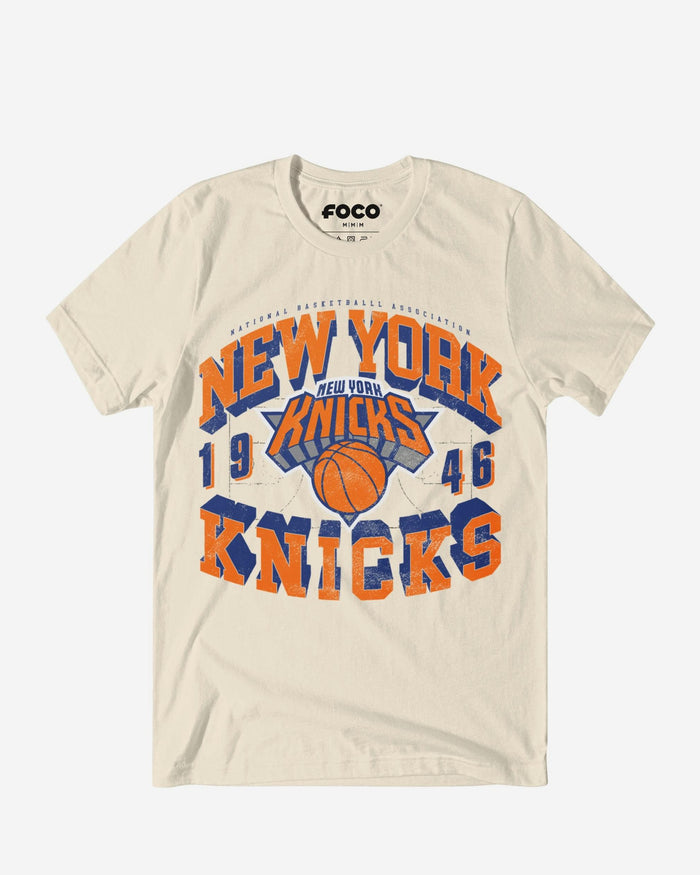 New York Knicks Court Arched Wordmark T-Shirt FOCO S - FOCO.com