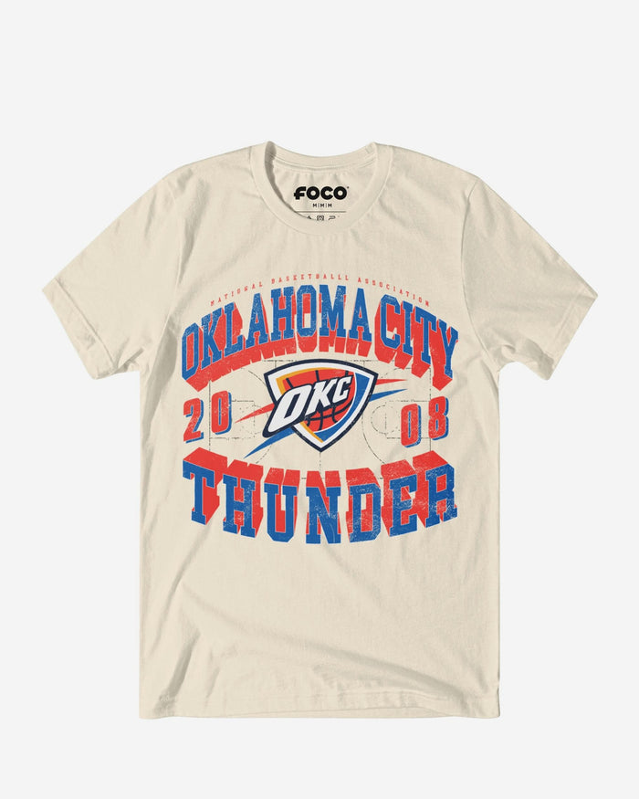 Oklahoma City Thunder Court Arched Wordmark T-Shirt FOCO S - FOCO.com