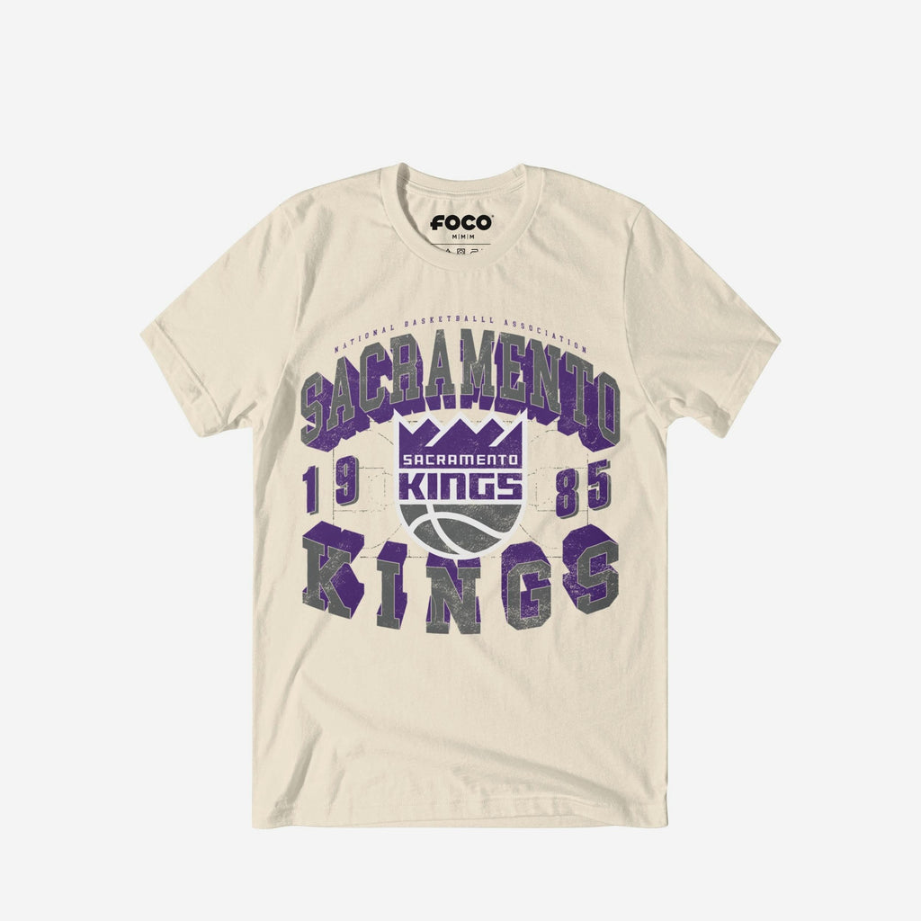 Sacramento Kings Court Arched Wordmark T-Shirt FOCO S - FOCO.com