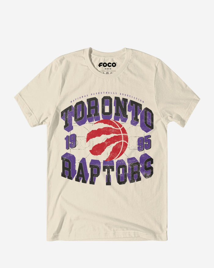 Toronto Raptors Court Arched Wordmark T-Shirt FOCO S - FOCO.com