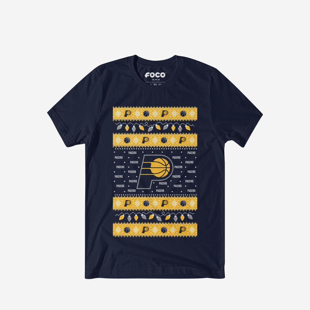 Indiana Pacers Holiday Lights Sweater T-Shirt FOCO S - FOCO.com