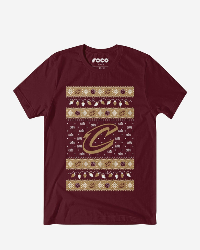 Cleveland Cavaliers Holiday Lights Sweater T-Shirt FOCO S - FOCO.com