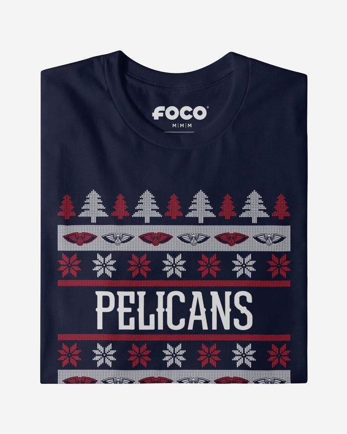 New Orleans Pelicans Holiday Sweater T-Shirt FOCO - FOCO.com