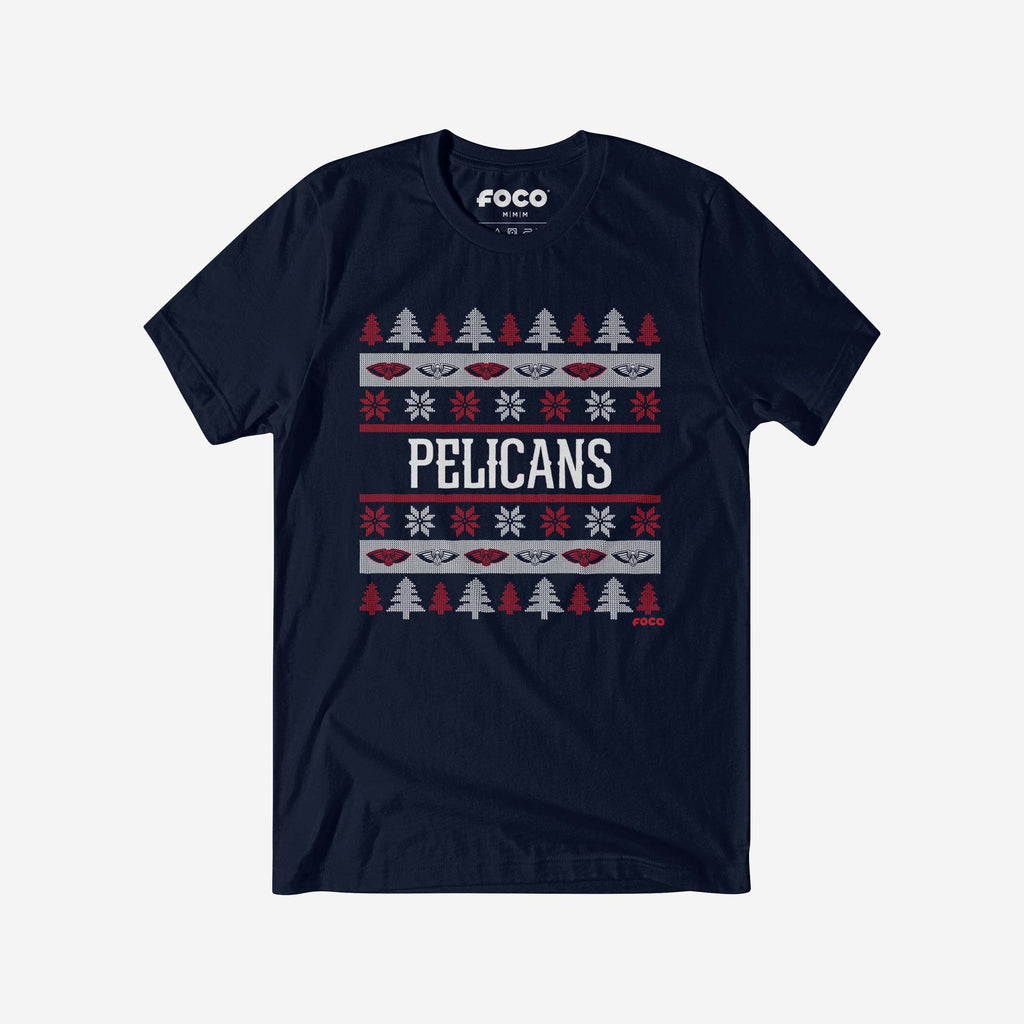 New Orleans Pelicans Holiday Sweater T-Shirt FOCO S - FOCO.com