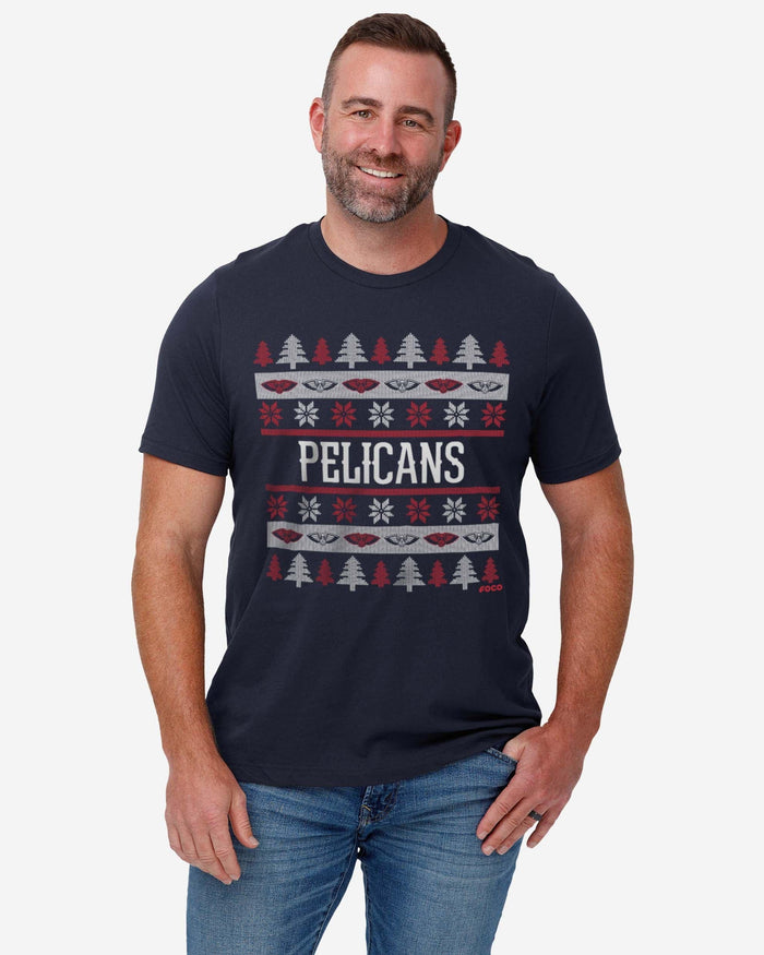 New Orleans Pelicans Holiday Sweater T-Shirt FOCO - FOCO.com