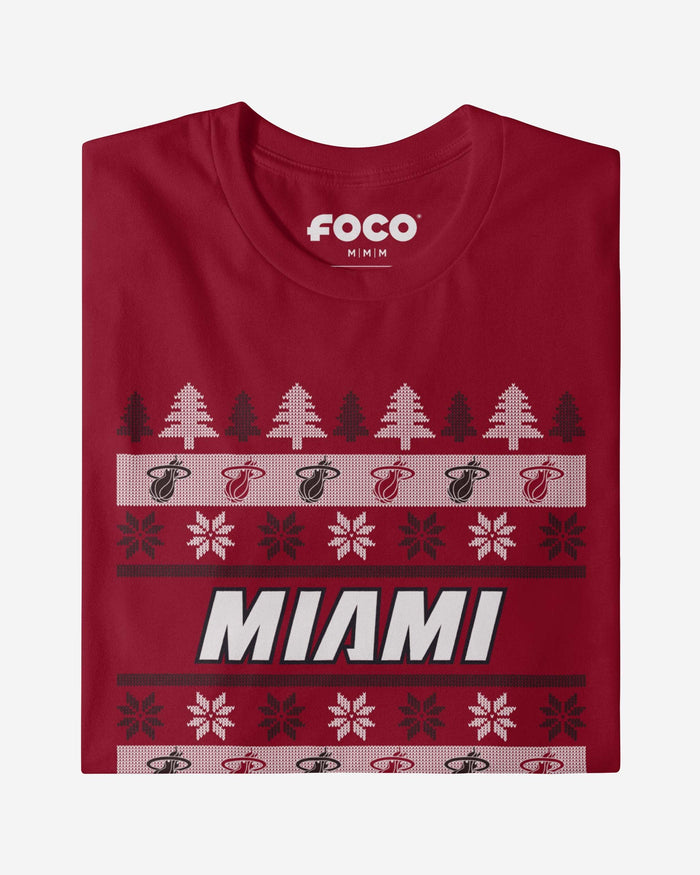 Miami Heat Holiday Sweater T-Shirt FOCO - FOCO.com