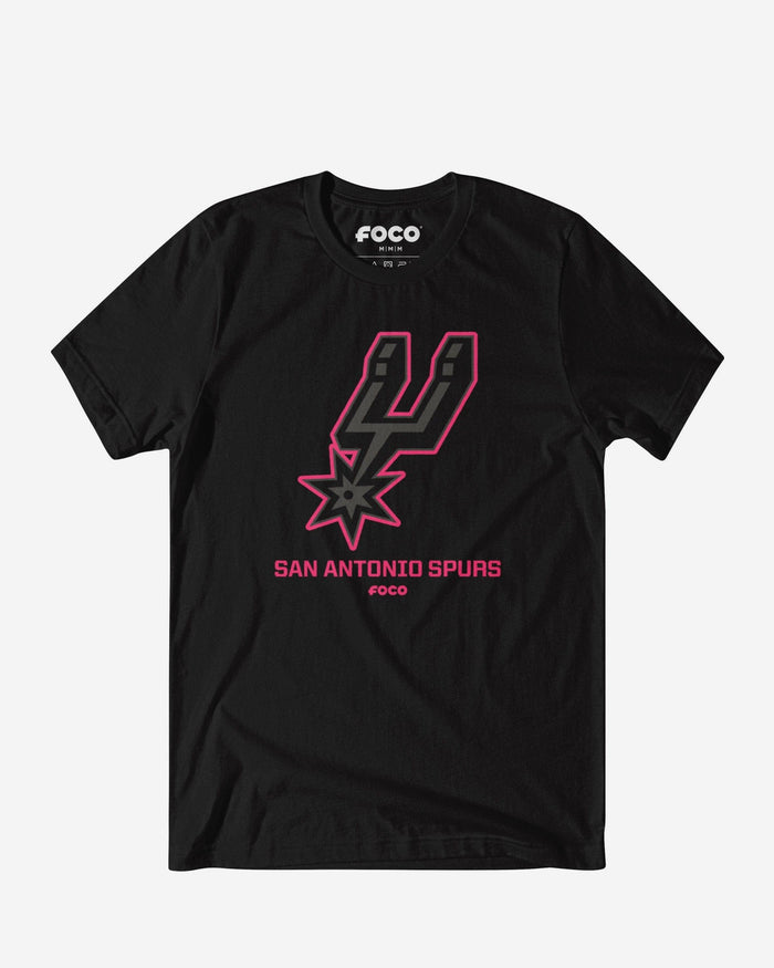 San Antonio Spurs Highlight Reel T-Shirt FOCO Black/Neon Pink S - FOCO.com