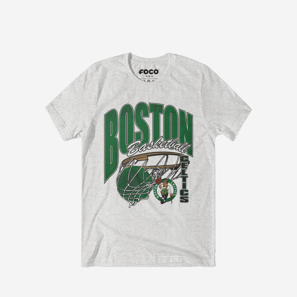 Boston Celtics Script Swish T-Shirt FOCO S - FOCO.com