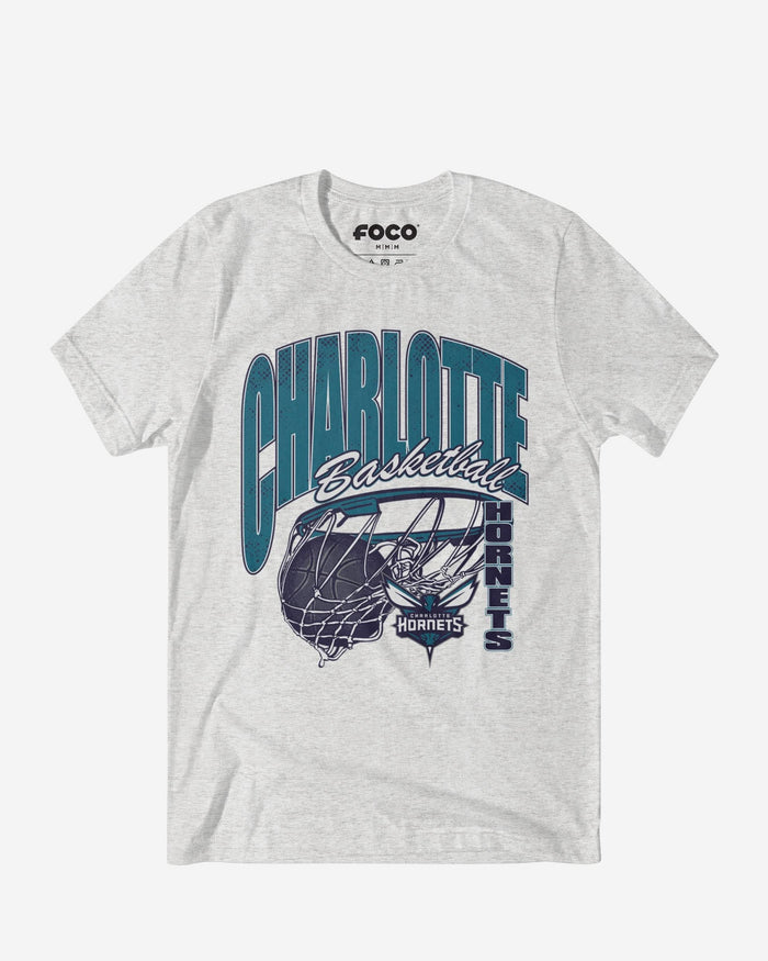 Charlotte Hornets Script Swish T-Shirt FOCO S - FOCO.com