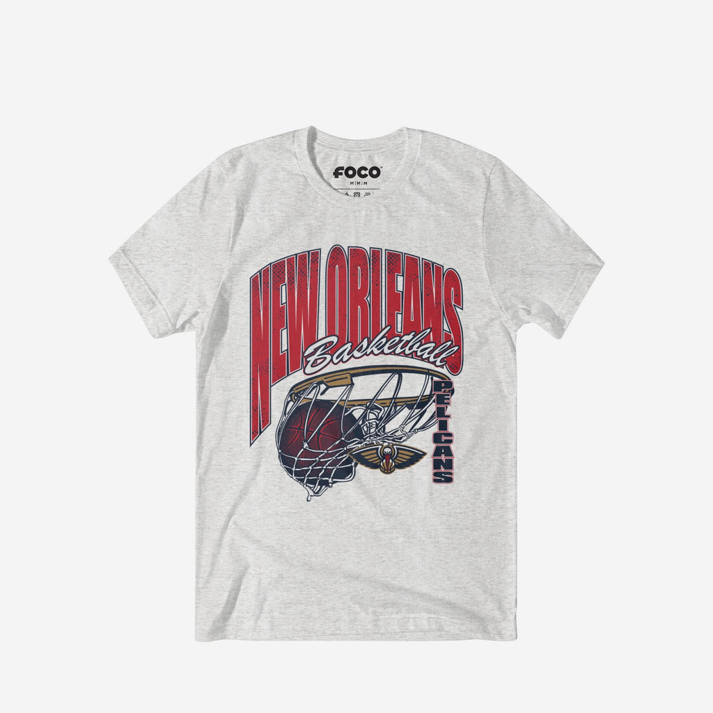 New Orleans Pelicans Script Swish T-Shirt FOCO S - FOCO.com