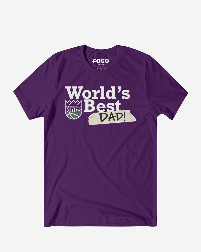 Sacramento Kings World's Best Dad T-Shirt FOCO S - FOCO.com