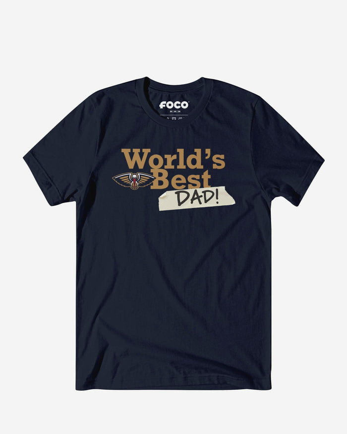 New Orleans Pelicans World's Best Dad T-Shirt FOCO S - FOCO.com