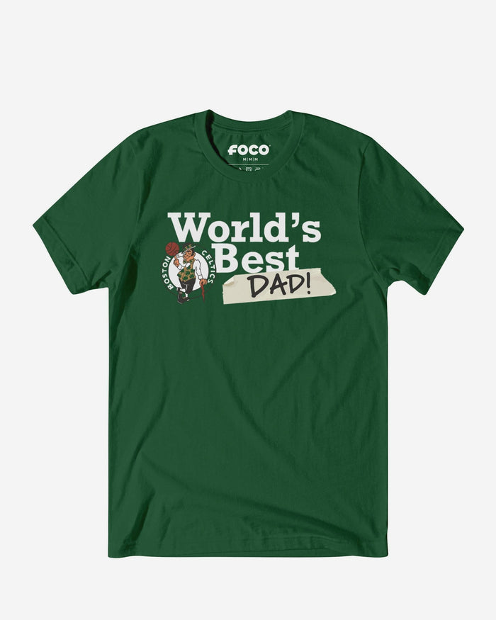 Boston Celtics World's Best Dad T-Shirt FOCO S - FOCO.com