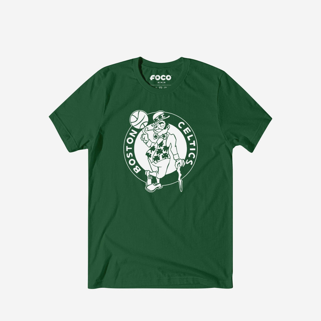 Boston Celtics White Logo T-Shirt FOCO S - FOCO.com
