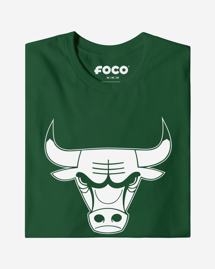 Chicago Bulls White Logo T-Shirt FOCO S - FOCO.com