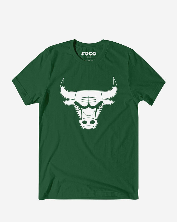 Chicago Bulls White Logo T-Shirt FOCO S - FOCO.com
