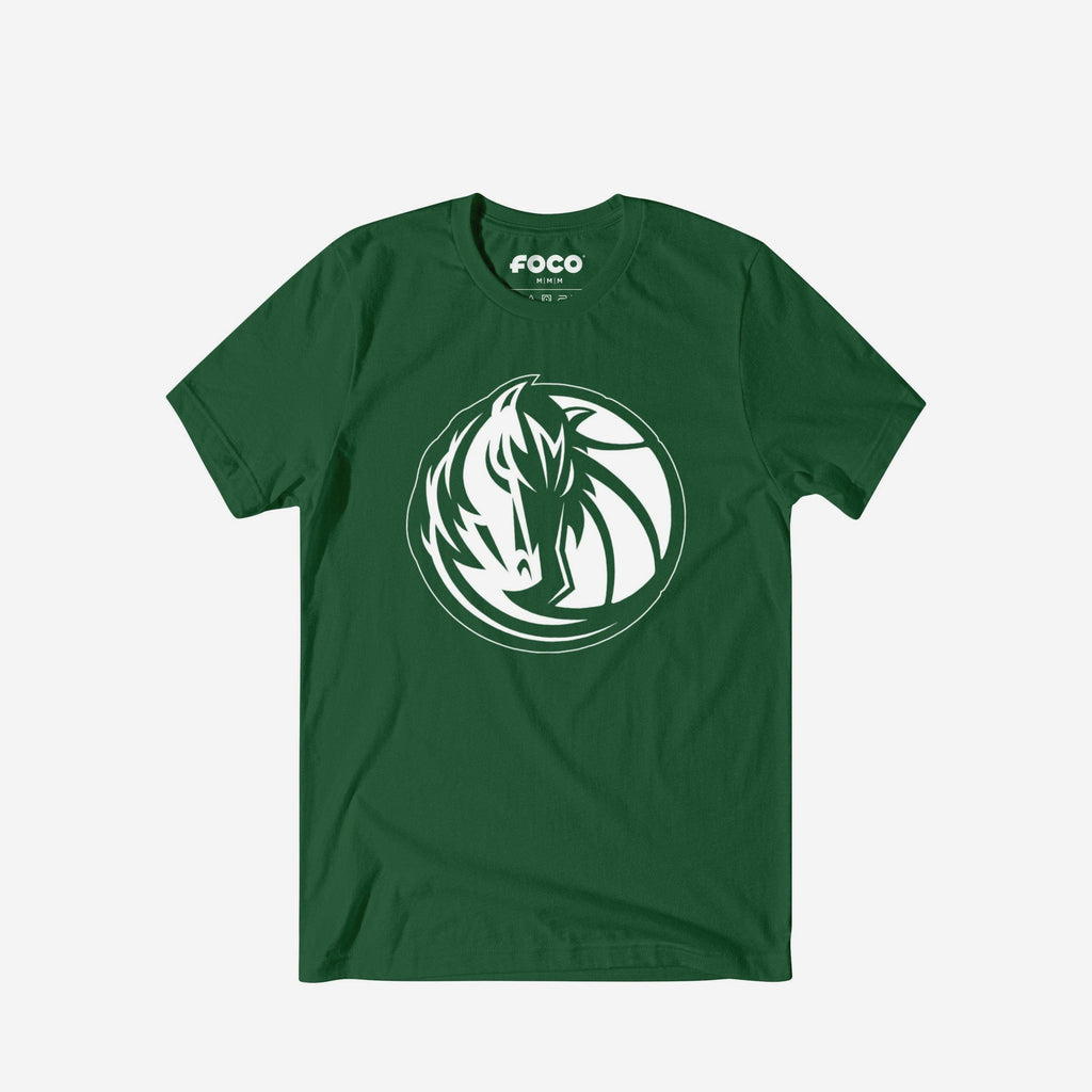 Dallas Mavericks White Logo T-Shirt FOCO S - FOCO.com