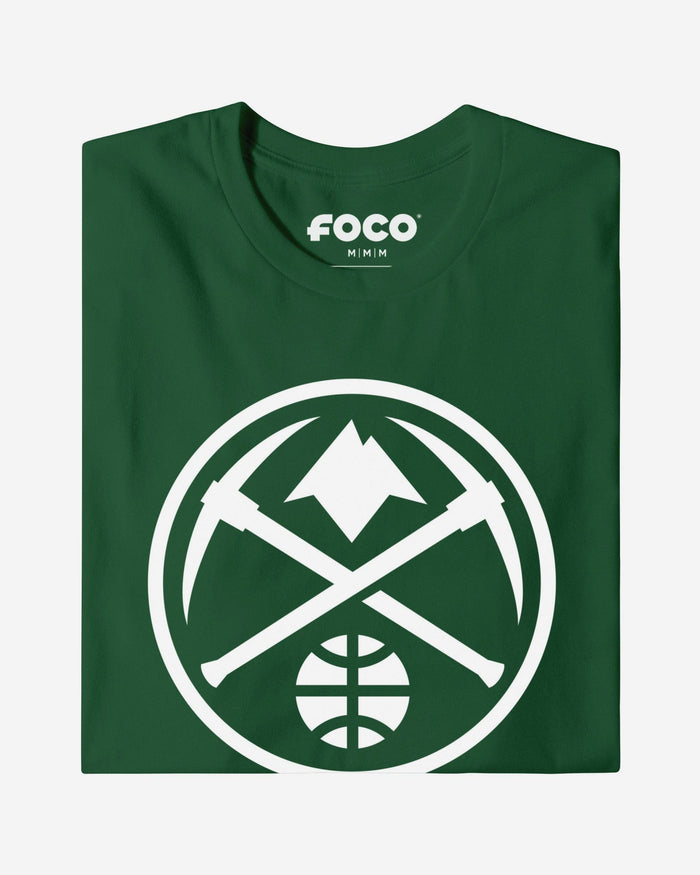 Denver Nuggets White Logo T-Shirt FOCO S - FOCO.com