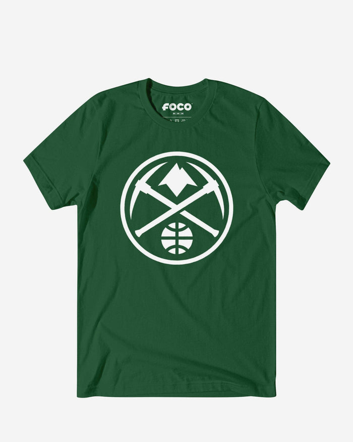 Denver Nuggets White Logo T-Shirt FOCO S - FOCO.com