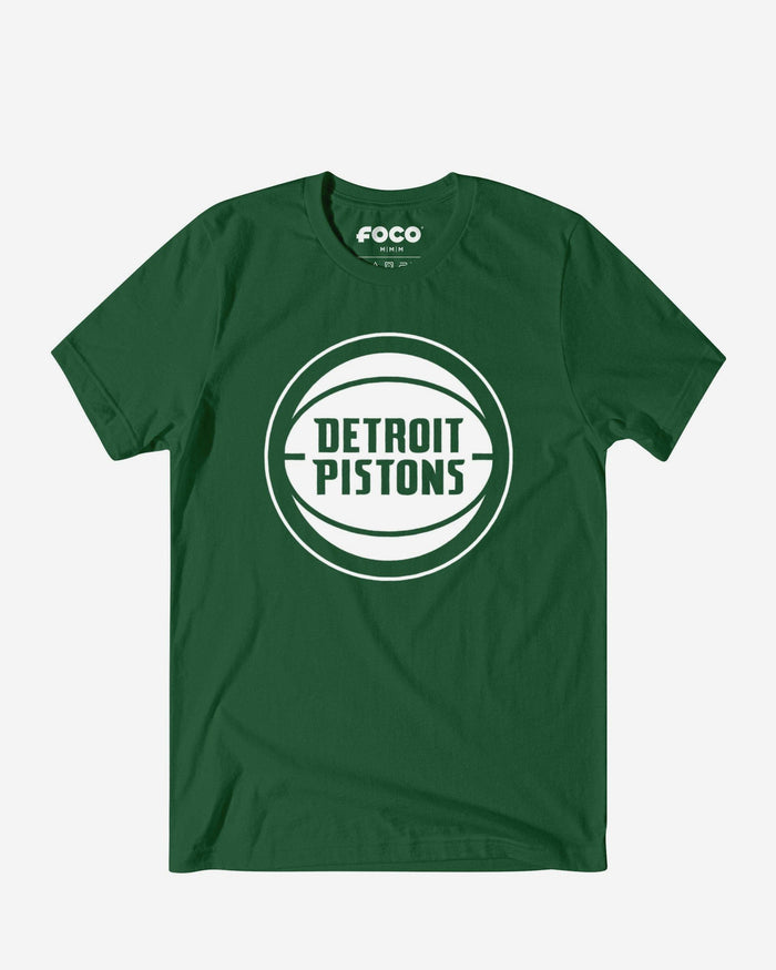 Detroit Pistons White Logo T-Shirt FOCO S - FOCO.com