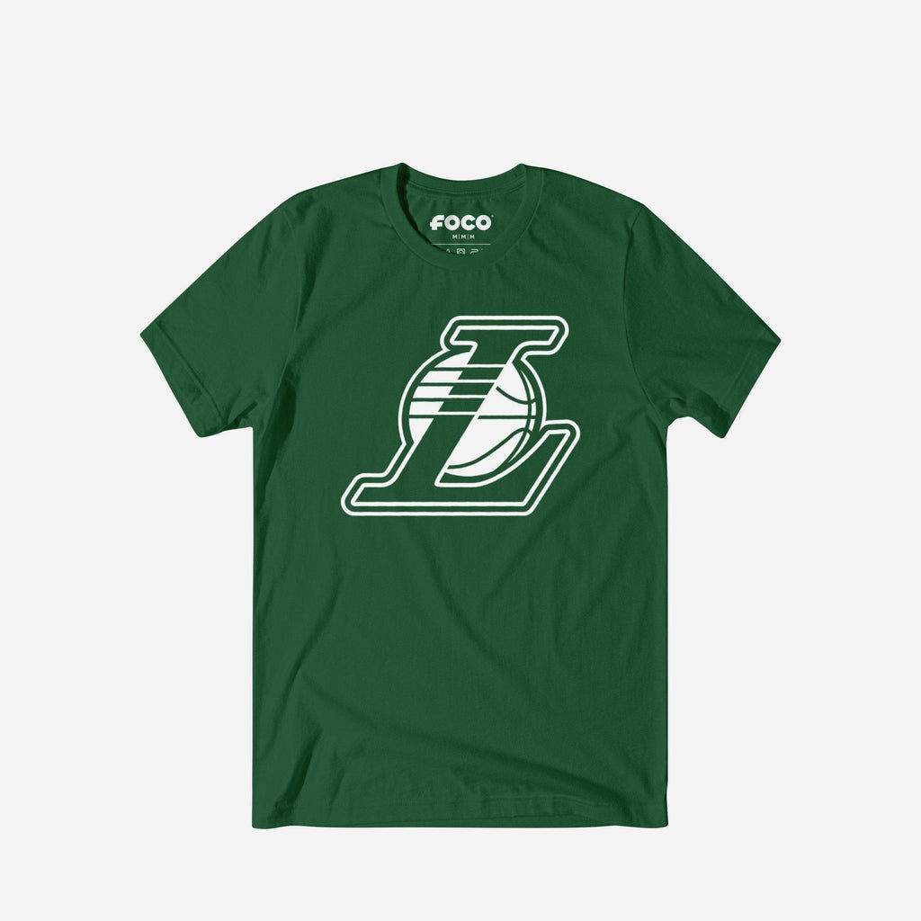 Los Angeles Lakers White Logo T-Shirt FOCO S - FOCO.com