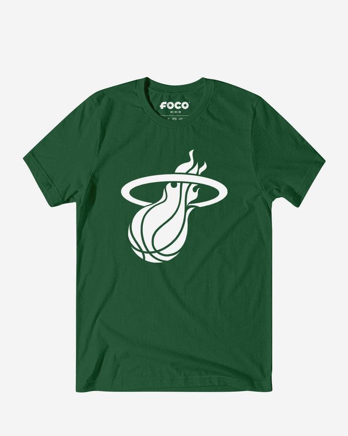 Miami Heat White Logo T-Shirt FOCO S - FOCO.com