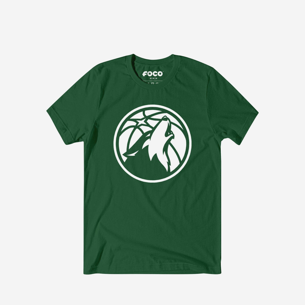 Minnesota Timberwolves White Logo T-Shirt FOCO S - FOCO.com