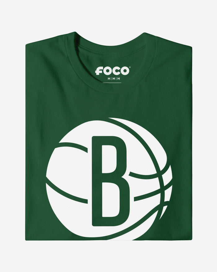 Brooklyn Nets White Logo T-Shirt FOCO S - FOCO.com