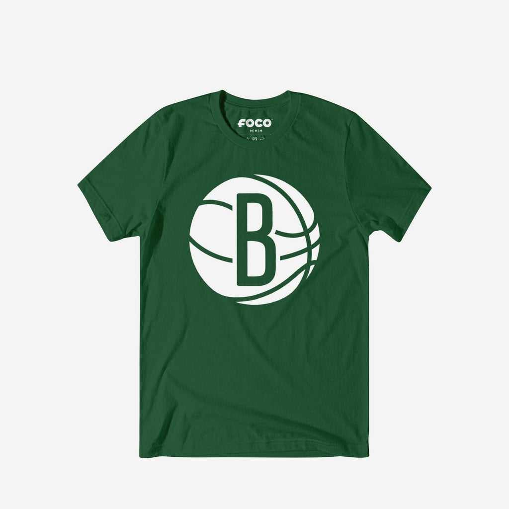 Brooklyn Nets White Logo T-Shirt FOCO S - FOCO.com