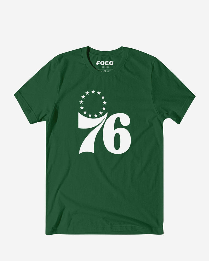 Philadelphia 76ers White Logo T-Shirt FOCO S - FOCO.com