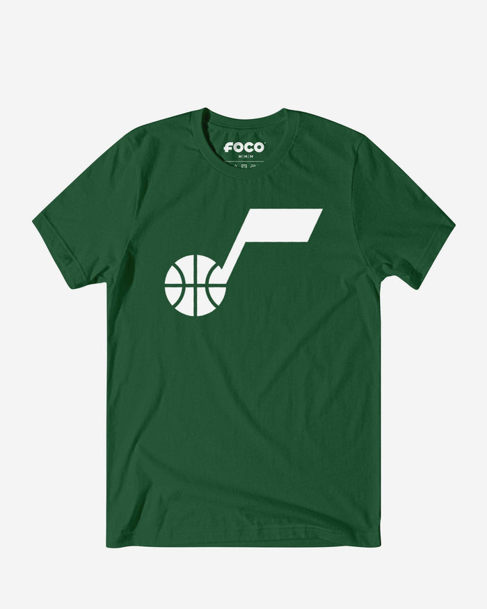 Utah Jazz White Logo T-Shirt FOCO S - FOCO.com
