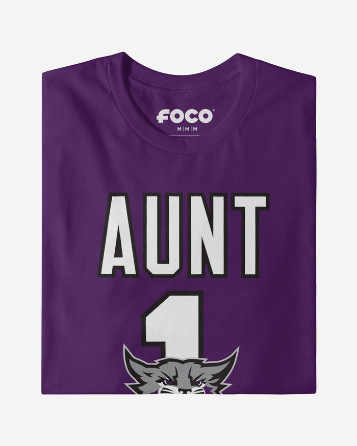 Weber State Wildcats Number 1 Aunt T-Shirt FOCO - FOCO.com