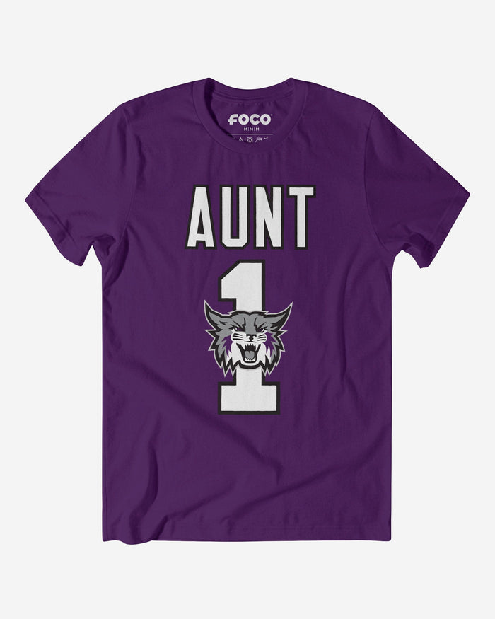 Weber State Wildcats Number 1 Aunt T-Shirt FOCO S - FOCO.com