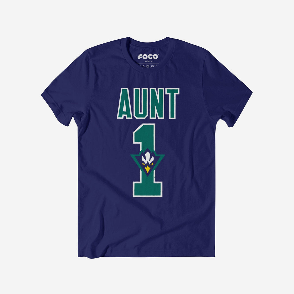 UNC Wilmington Seahawks Number 1 Aunt T-Shirt FOCO S - FOCO.com