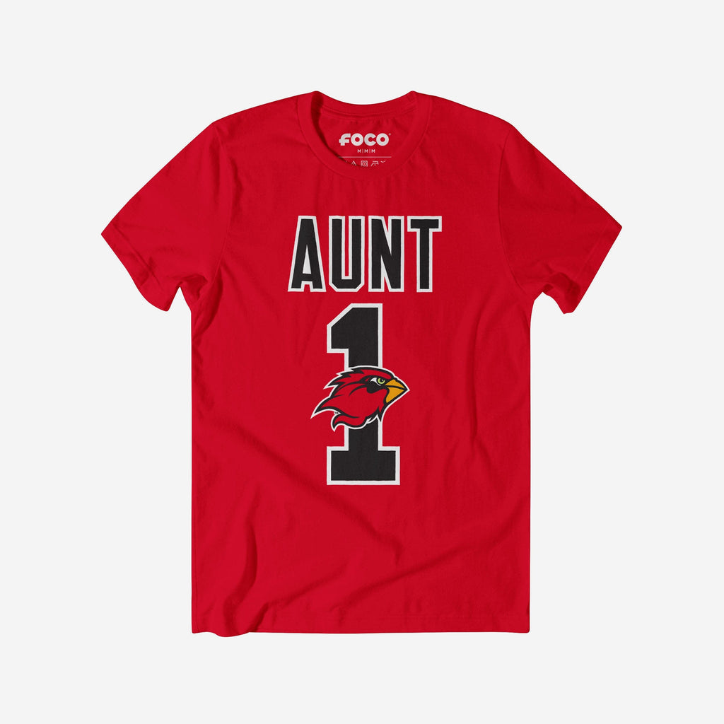 Lamar Cardinals Number 1 Aunt T-Shirt FOCO S - FOCO.com