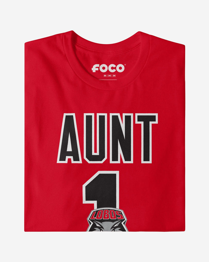 New Mexico Lobos Number 1 Aunt T-Shirt FOCO - FOCO.com