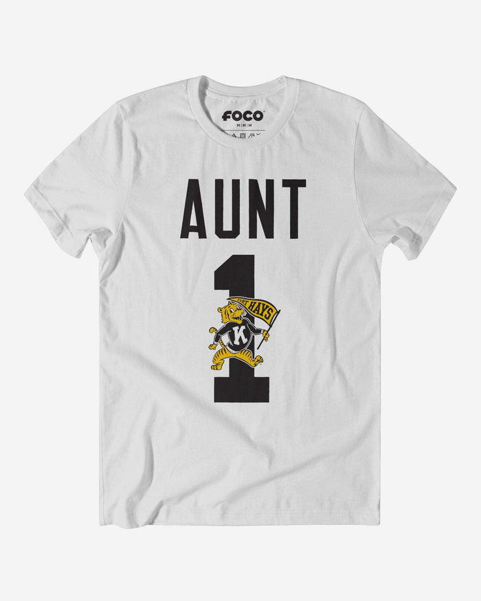 Fort Hays State Tigers Number 1 Aunt T-Shirt FOCO S - FOCO.com
