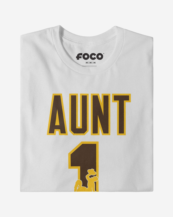 Wyoming Cowboys Number 1 Aunt T-Shirt FOCO - FOCO.com