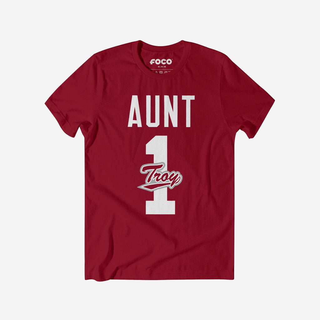 Troy Trojans Number 1 Aunt T-Shirt FOCO S - FOCO.com
