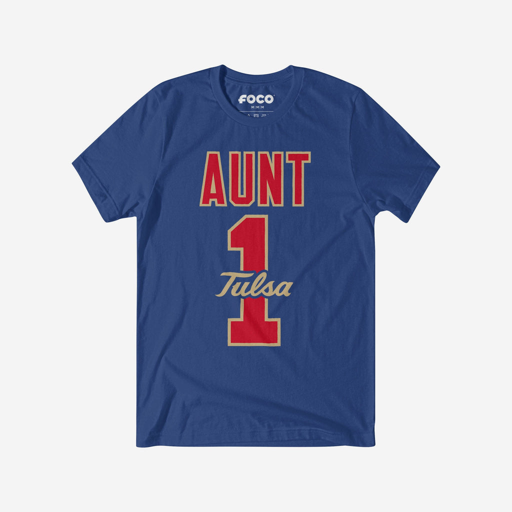 Tulsa Golden Hurricane Number 1 Aunt T-Shirt FOCO S - FOCO.com