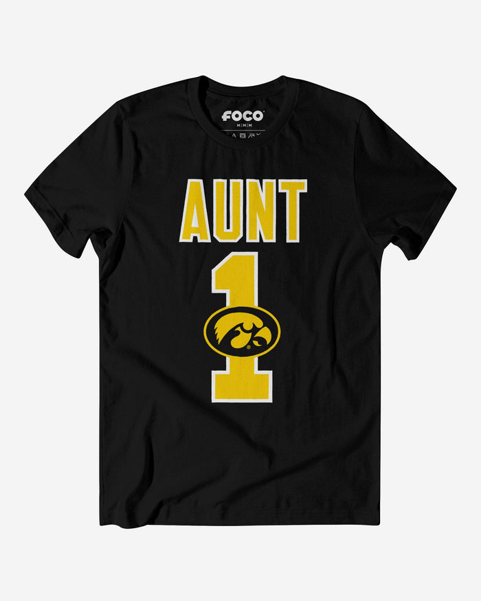 Iowa Hawkeyes Number 1 Aunt T-Shirt FOCO S - FOCO.com