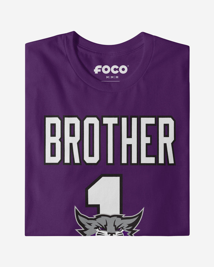 Weber State Wildcats Number 1 Bro T-Shirt FOCO - FOCO.com