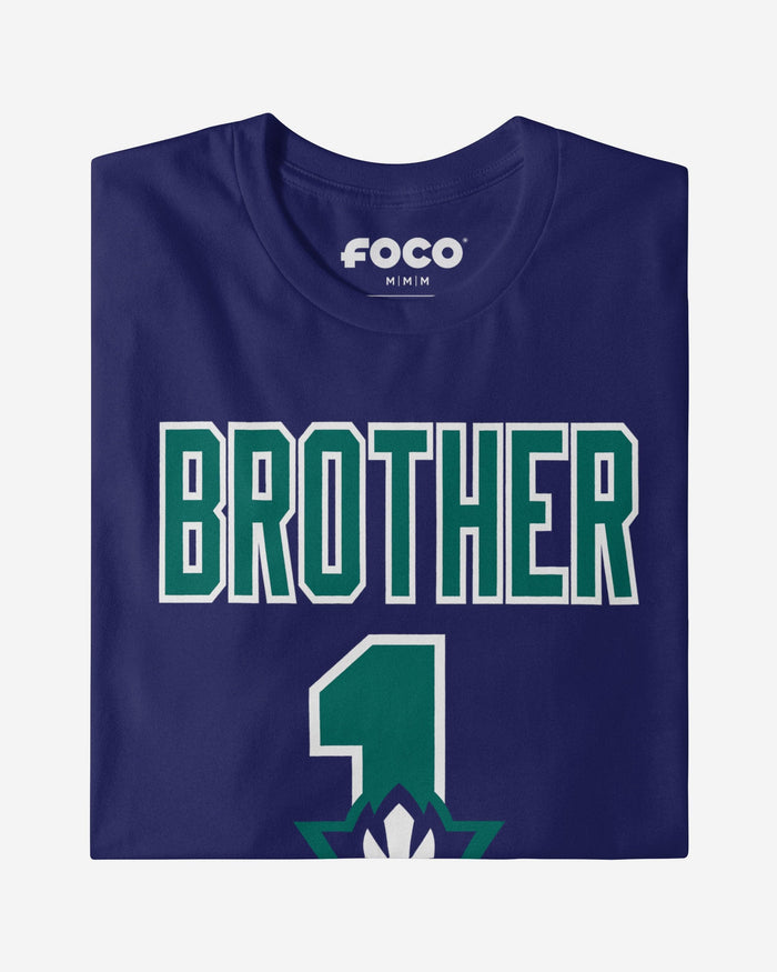 UNC Wilmington Seahawks Number 1 Bro T-Shirt FOCO - FOCO.com