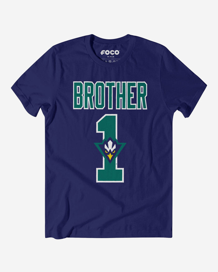 UNC Wilmington Seahawks Number 1 Bro T-Shirt FOCO S - FOCO.com