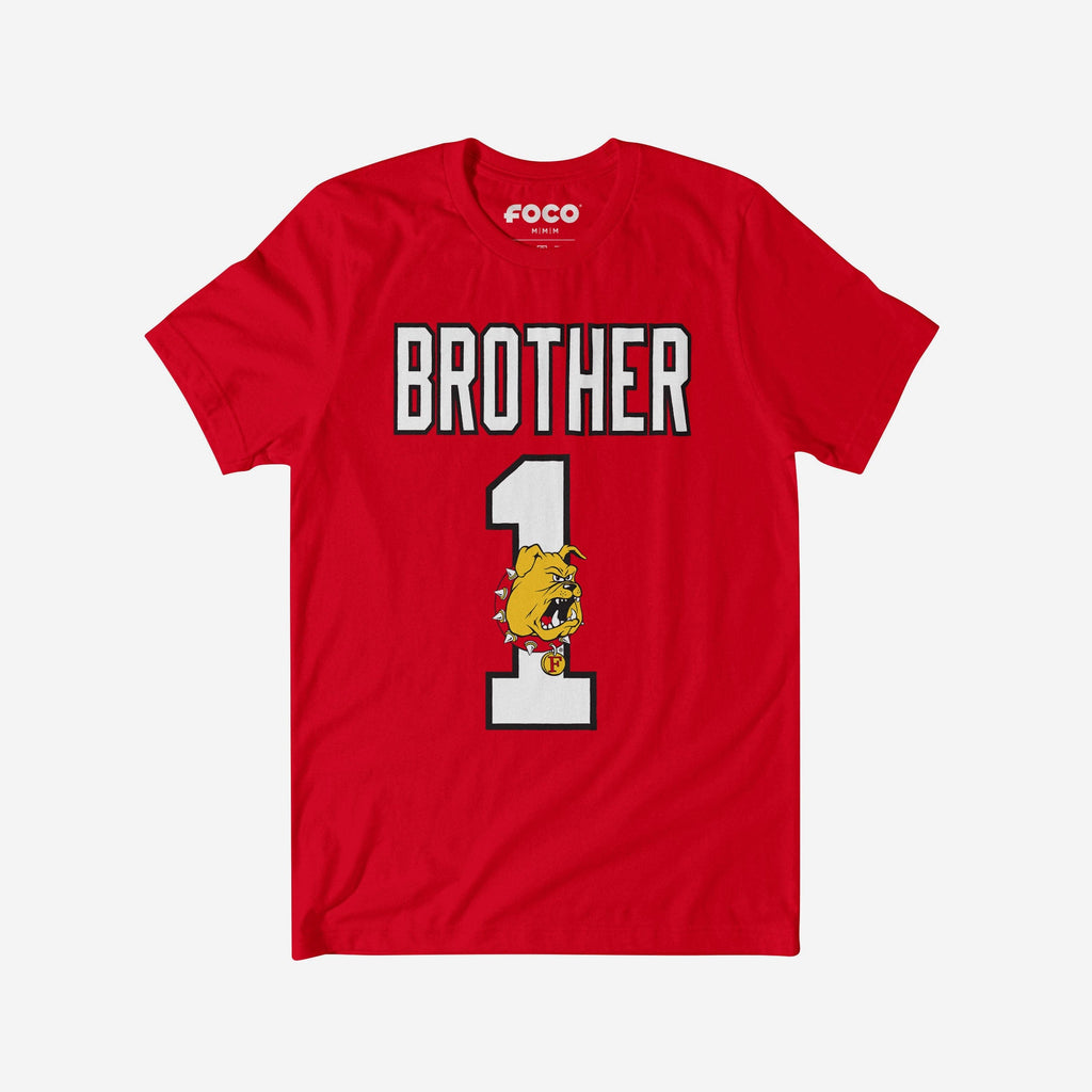 Ferris State Bulldogs Number 1 Bro T-Shirt FOCO S - FOCO.com