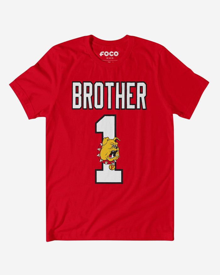Ferris State Bulldogs Number 1 Bro T-Shirt FOCO S - FOCO.com